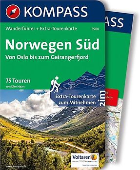 KOMPASS Wanderführer Norwegen Süd, Von Oslo bis zum Geirangerfjord, 75 Touren