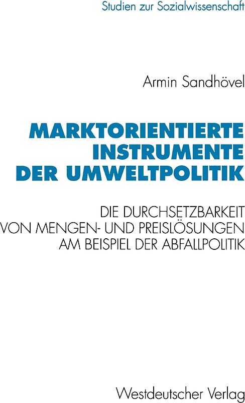 Marktorientierte Instrumente der Umweltpolitik