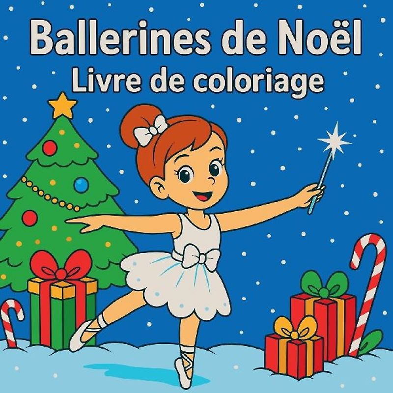 Ballerines de Noël - Livre de coloriage
