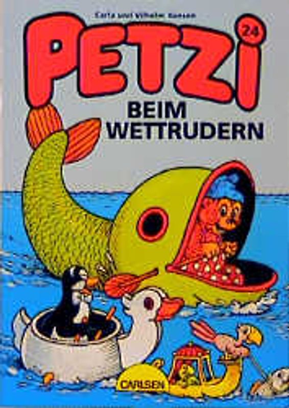 Petzi beim Wettrudern