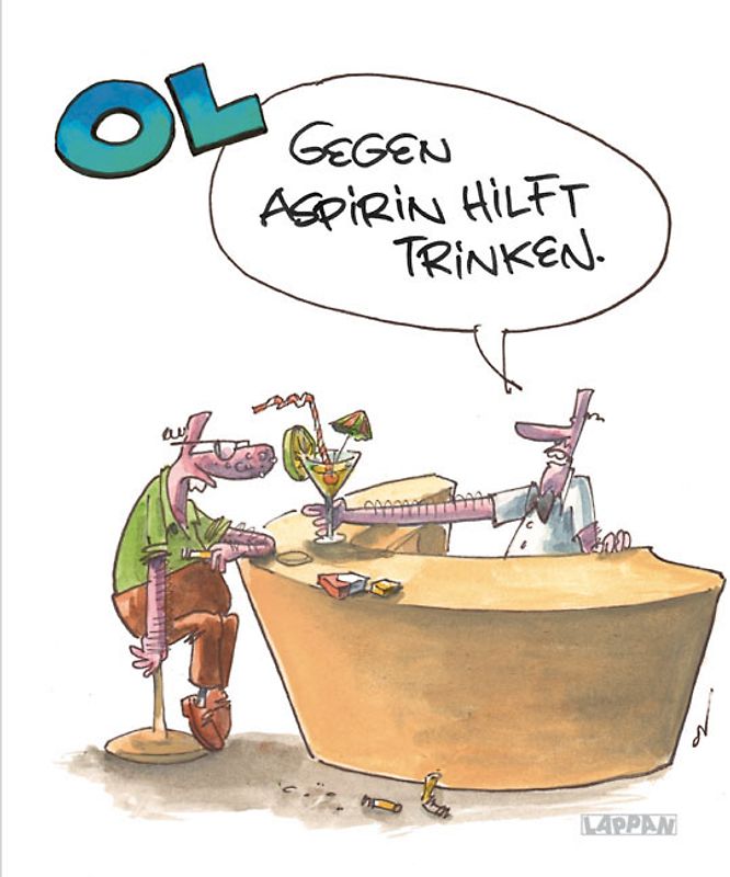 Gegen Aspirin hilft Trinken