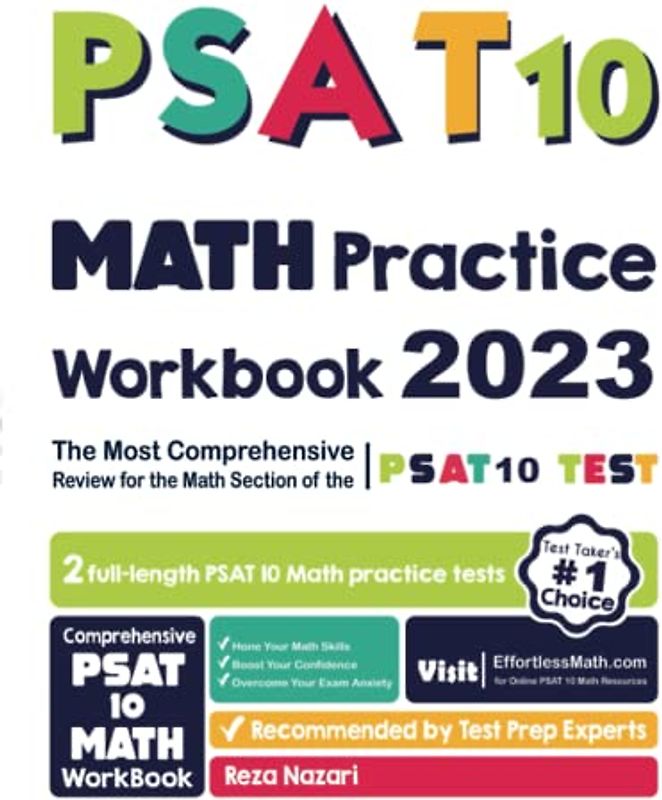 PSAT 10 Math Practice Workbook: The Most Comprehensive Review for the Math Section of the PSAT Test