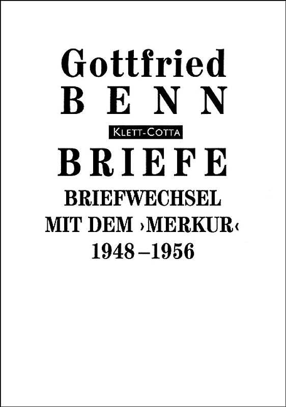 Briefe / Briefwechsel mit dem ''Merkur''. 1948-1956 (Briefe)