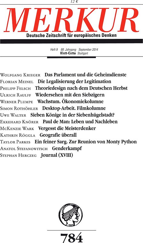 MERKUR Deutsche Zeitschrift für europäisches Denken