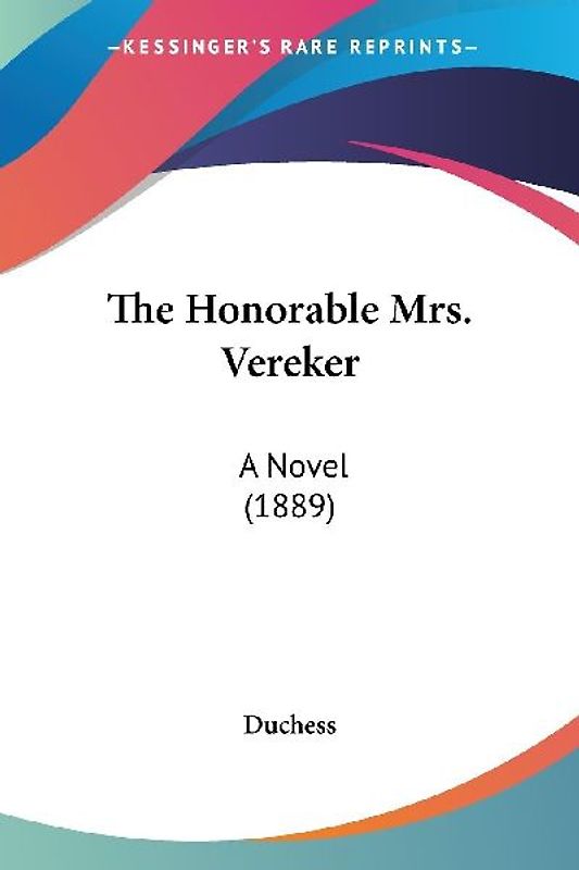 The Honorable Mrs. Vereker