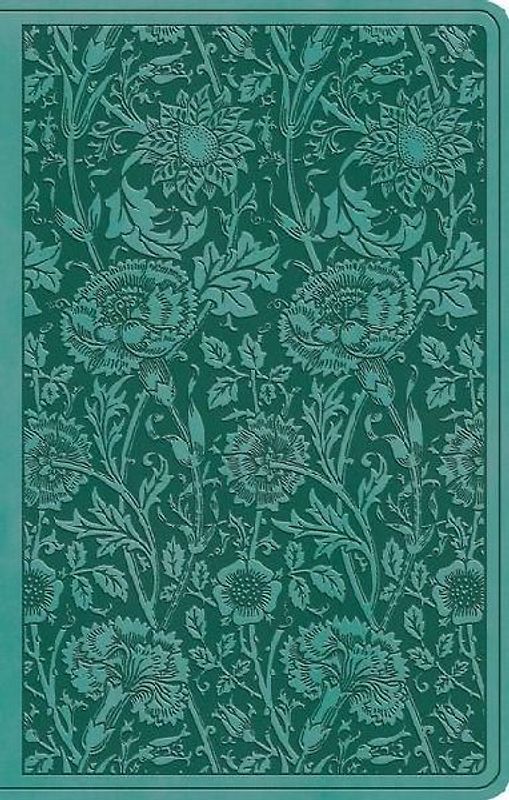 ESV Premium Gift Bible (Trutone, Teal, Floral Design)