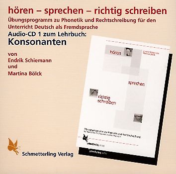 hören - sprechen - richtig schreiben. Audio-CD (Konsonanten)