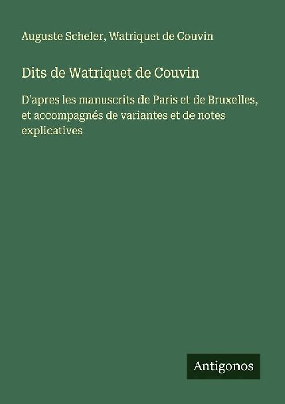 Dits de Watriquet de Couvin