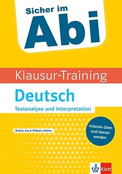 Klett Sicher im Abi Klausur-Training - Deutsch Textanalyse und Interpretation