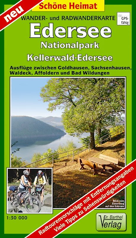 Wander- und Radwanderkarte Edersee, Nationalpark Kellerwald-Edersee