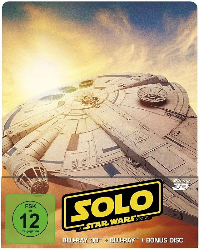 Solo: A Star Wars Story [Limited Steelbook Edition, 3 Discs, inkl. 2D Version] Blu-ray Disc