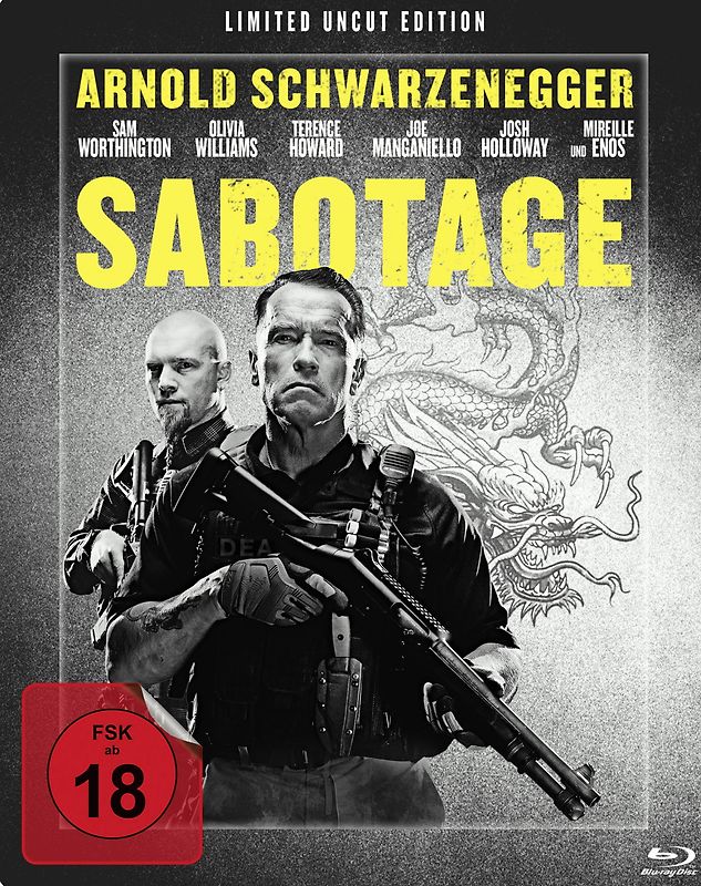 Sabotage [Limited Uncut Edition, Steelbook] Blu-ray Disc