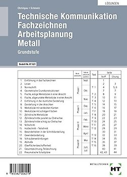 Lösungen Technische Kommunikation. Fachzeichnen - Arbeitsplanung - Metall Grundstufe