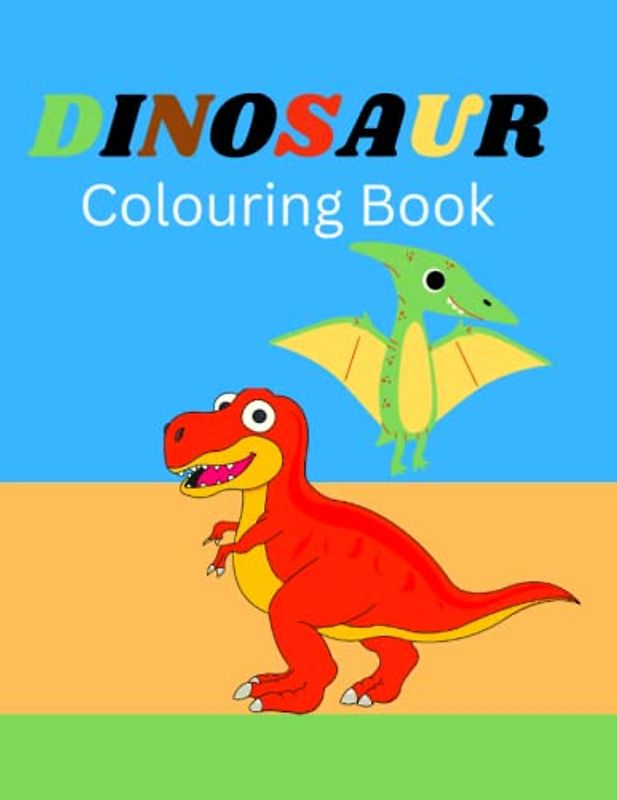 DINOSAUR colouring Book: 8.5×11 in 22 pages