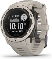 Garmin Instinct 45 mm gris clair et bracelet en silicone gris clair