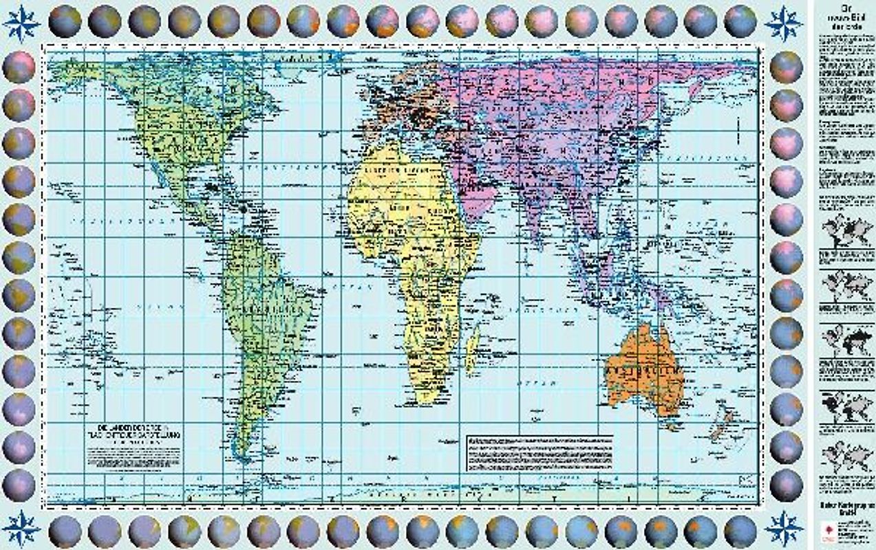 WELTKARTE IN PETERS-PROJEKTION