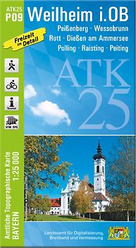 ATK25-P09 Weilheim i.OB (Amtliche Topographische Karte 1:25000)
