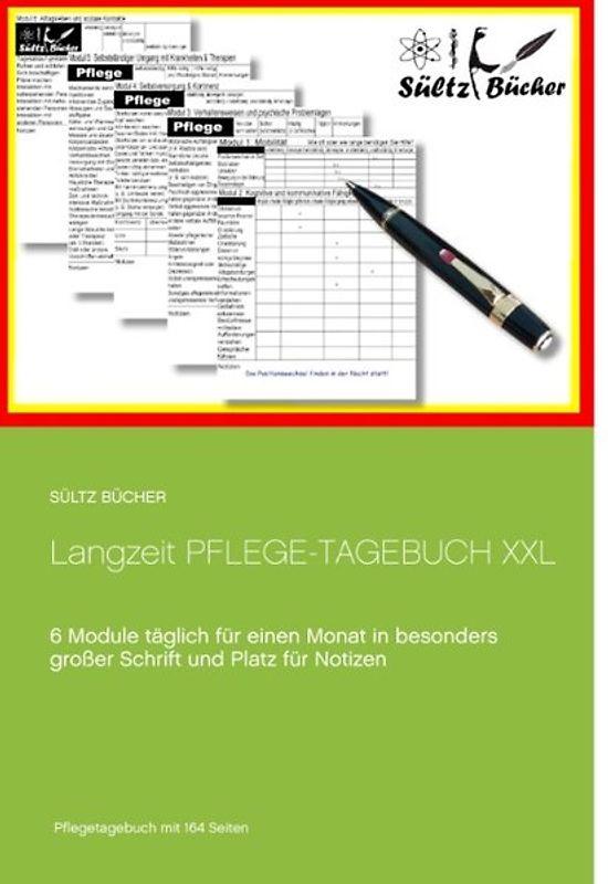 Langzeit Pflege-Tagebuch XXL