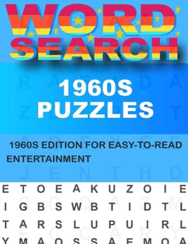 1960s Word Search Puzzles For Adults: Supersized Edition for Hours of Entertainment
