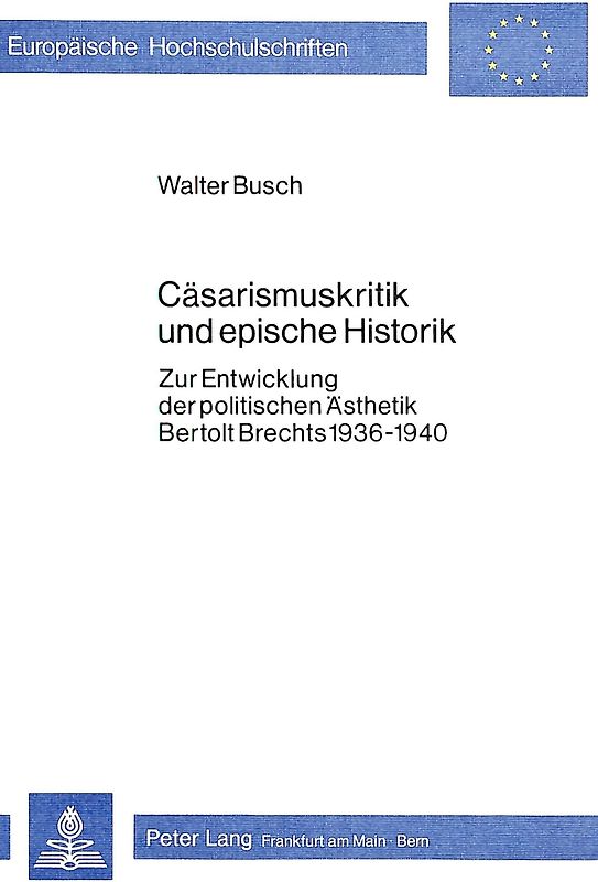 Cäsarismuskritik und epische Historik