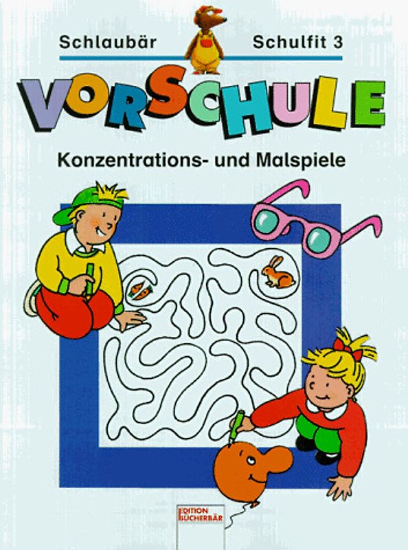 Schlaubär Schulfit, Vorschule, H.3, Konzentrationsspiele und Malspiele - Junga, Michael