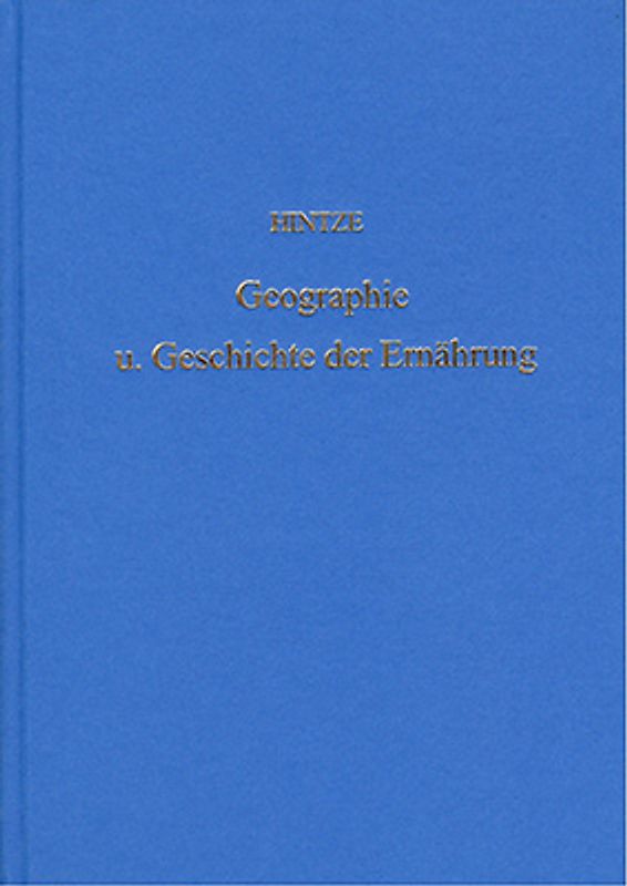 Geographie und Geschichte der Ernährung
