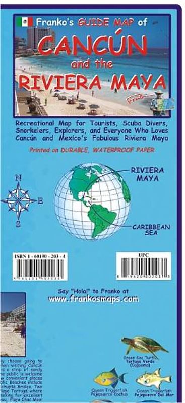 Cancun and Rivera Maya Guide and Fishcard