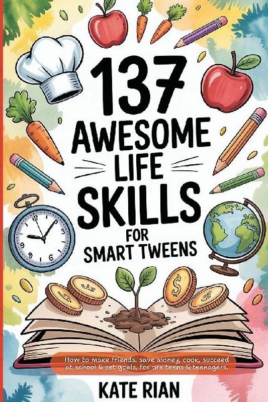 137 Awesome Life Skills for Smart Tweens | How to Make Friends, Save Money, Cook, Succeed at School & Set Goals - For Pre Teens & Teenagers