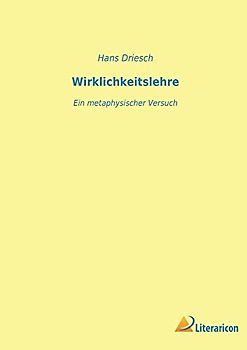 Wirklichkeitslehre: Ein metaphysischer Versuch