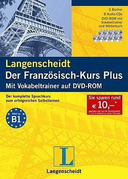 Langenscheidt Der Französisch-Kurs Plus - Set mit 3 Büchern, 8 Audio-CDs und DVD-ROM