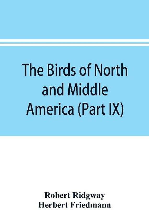 The birds of North and Middle America
