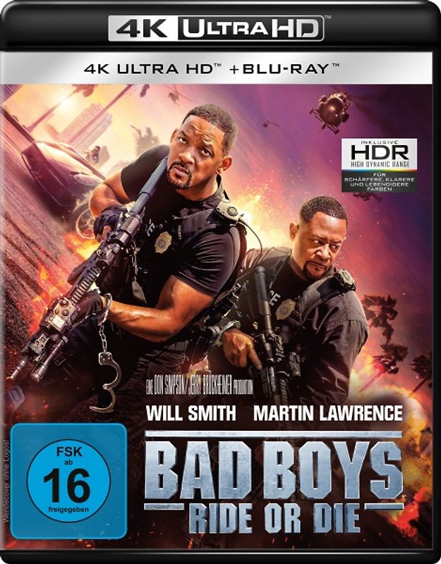 Bad Boys: Ride or Die (4K Ultra HD + Blu-ray) Blu-ray Disc