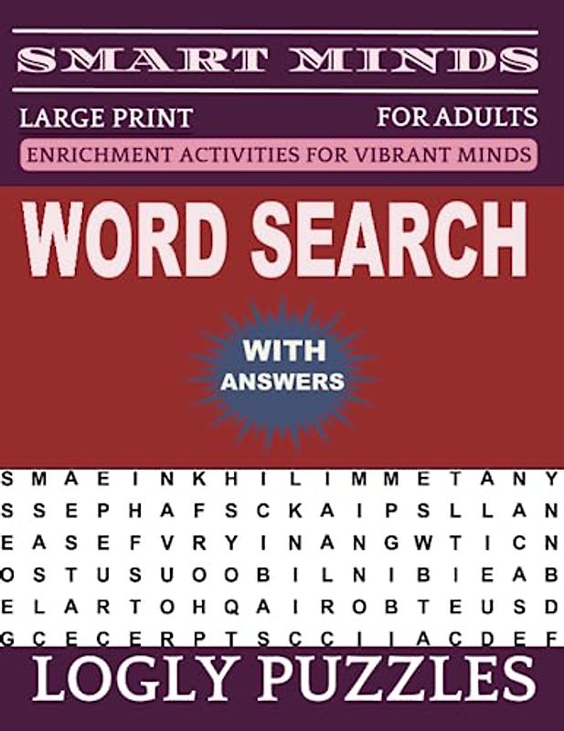 Word Search Book Large Print for Adults: 2400+ words New Fun and Relaxing Puzzles Book for Adults & Seniors with Answers Key