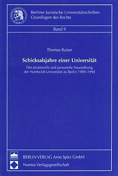 Schicksalsjahre einer Universität