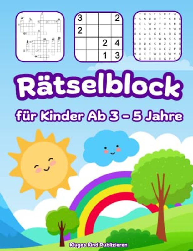 Rätselblock Ab 3 - 5 Jahre: Reisespiele Kinder Ab 5 - Vorschule Übungshefte Für Junge Und Mädchen | Buchstaben Und Zahlen Schreiben Lernen Ab 4 Jahren ... Wortsuchrätsel, Labyrinthe Und Vieles Mehr!