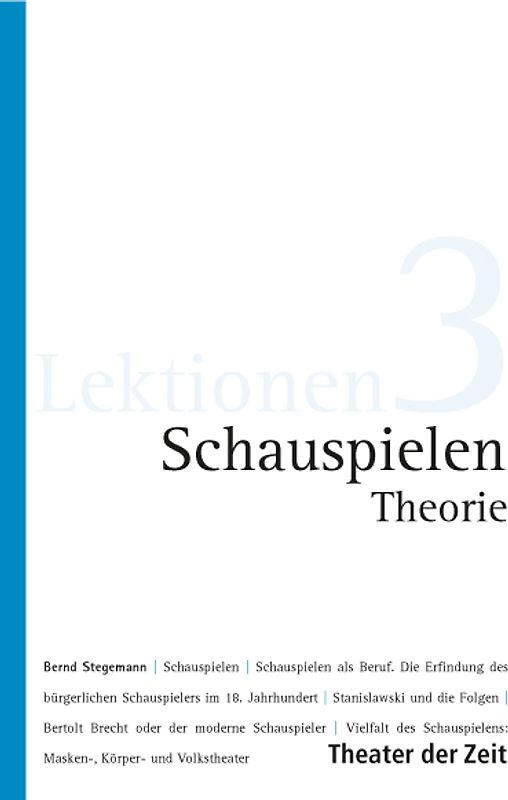 Schauspielen Theorie