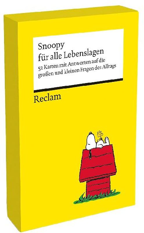 Snoopy für alle Lebenslagen. 52 Karten mit Antworten auf die großen und kleinen Fragen des Alltags (Kartenbox)