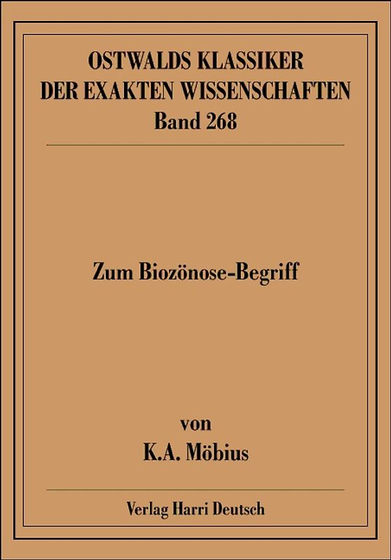 Zum Biozönose-Begriff