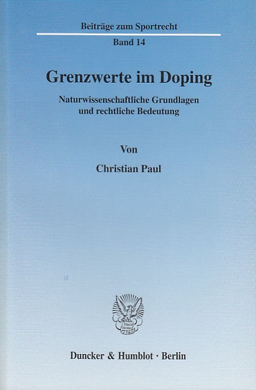 Grenzwerte im Doping.