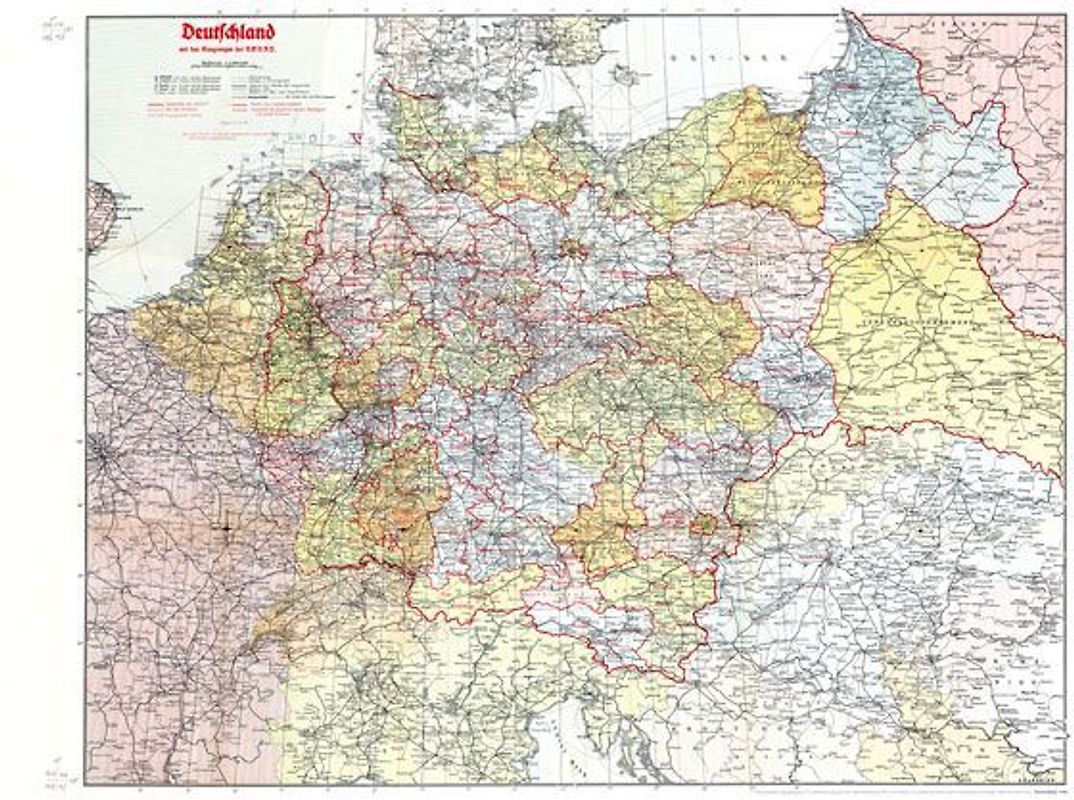 Historische Karte: Deutschland 1942