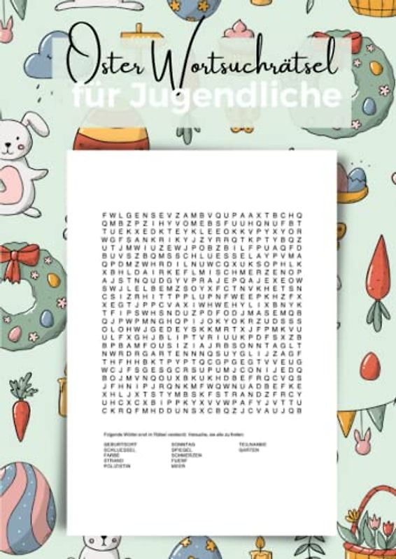 Oster Wortsuchrätsel für Jugendliche: Ein lustiges Konzentrationstraining für Kinder
