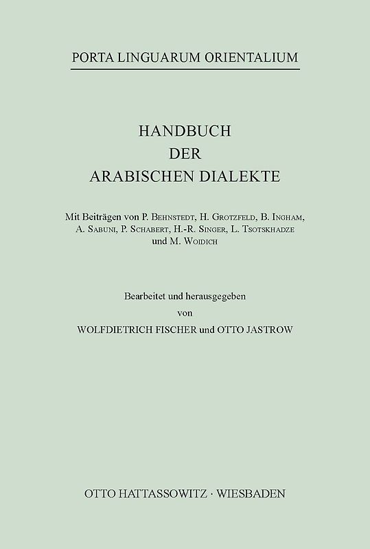 Handbuch der arabischen Dialekte