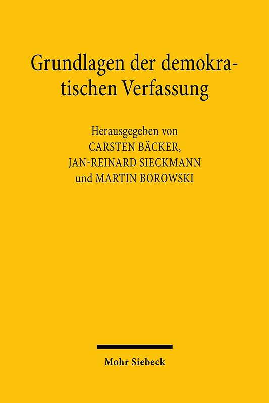 Grundlagen der demokratischen Verfassung