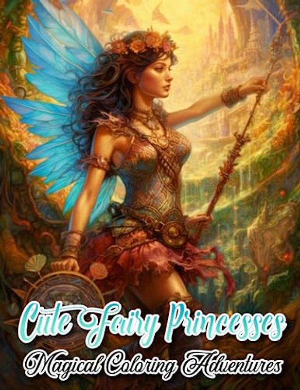 Cute Fairy Princesses: Magical Coloring Adventures