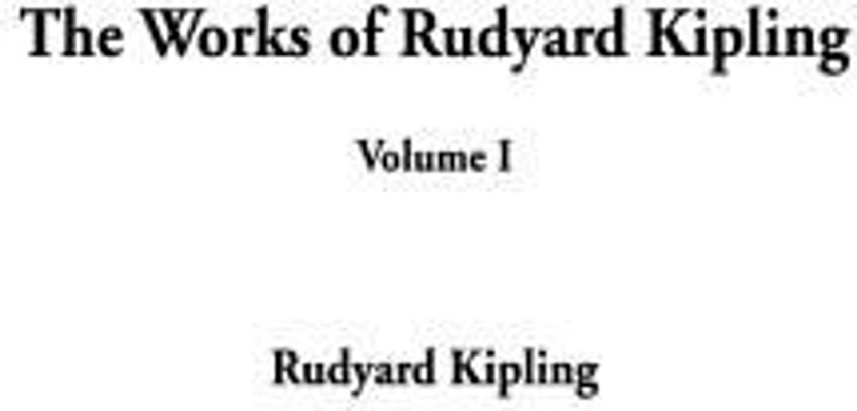 Works of Rudyard Kipling, The