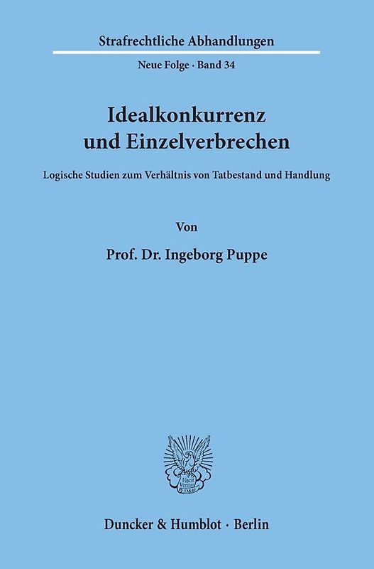 Idealkonkurrenz und Einzelverbrechen.