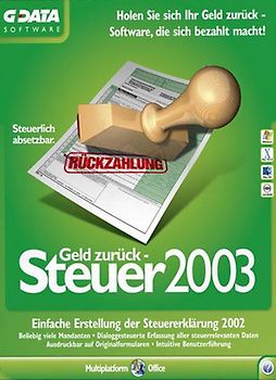 Geld zurück - Steuer 2003 MacOS