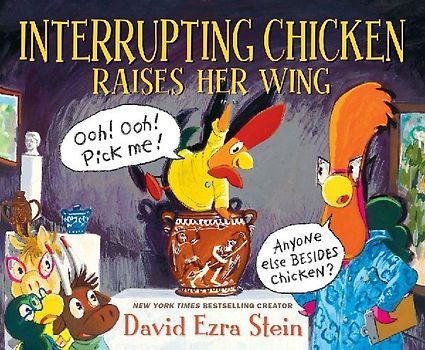 Interrupting Chicken Raises Her Wing
