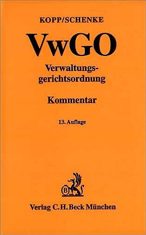 Verwaltungsgerichtsordnung (VwGO)