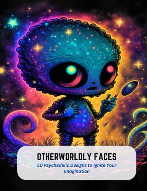 Otherworldly Faces: 50 Psychedelic Designs to Ignite Your Imagination